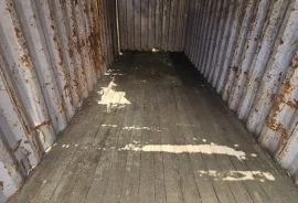 20 Foot Shipping Container Needing Roof Replacement